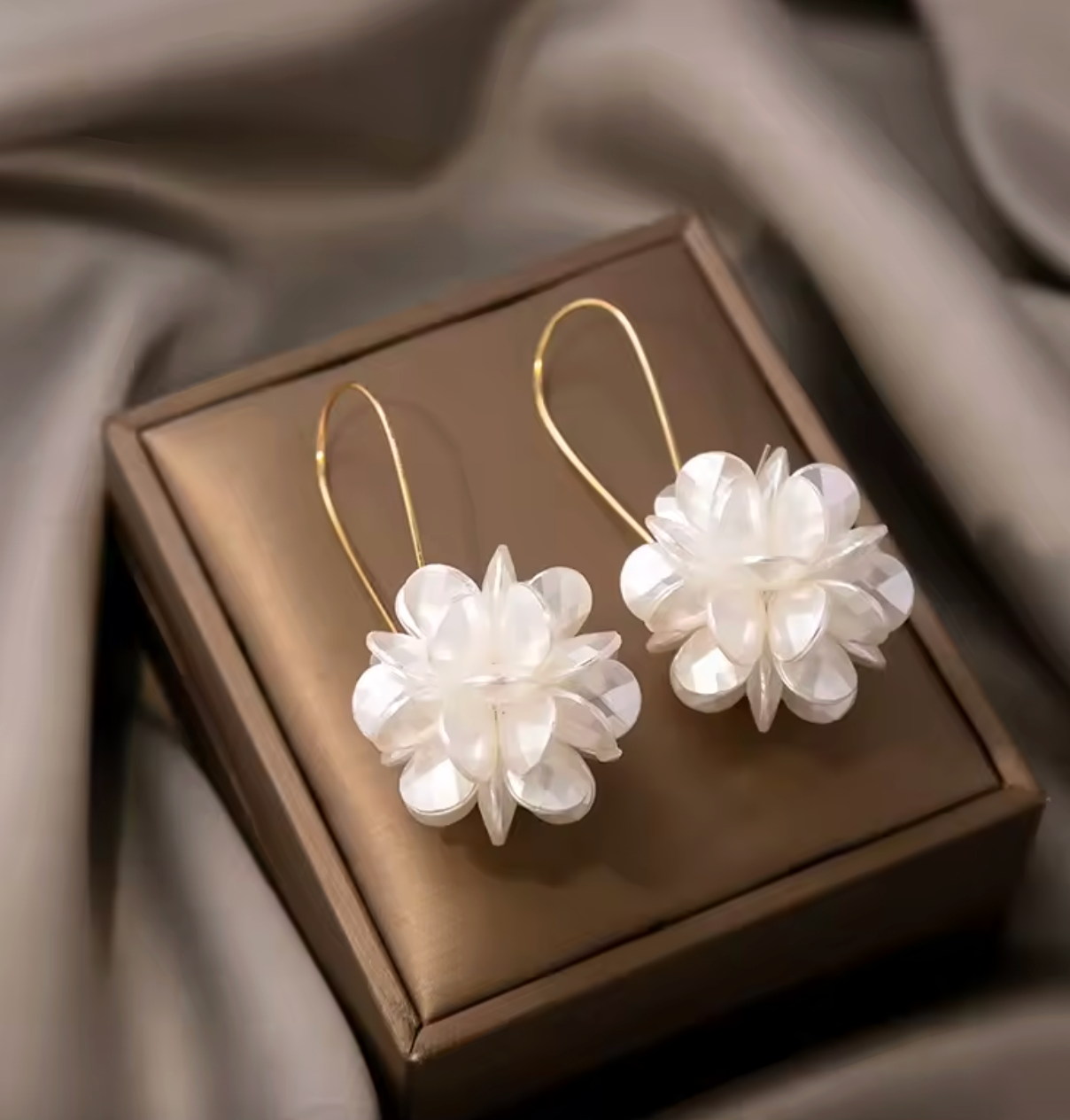 Pearl Petal Ball Earrings