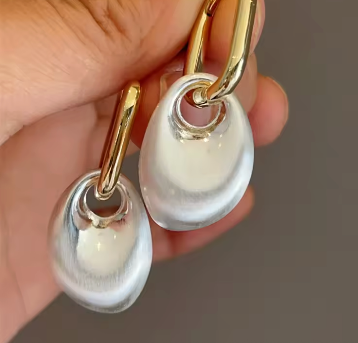 Vintage Geometric Irregular Pendant Earrings