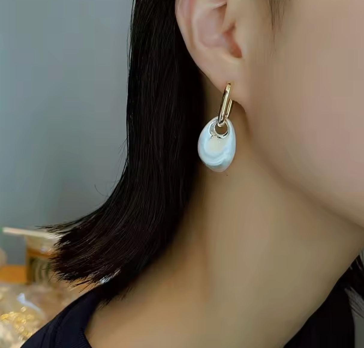 Vintage Geometric Irregular Pendant Earrings